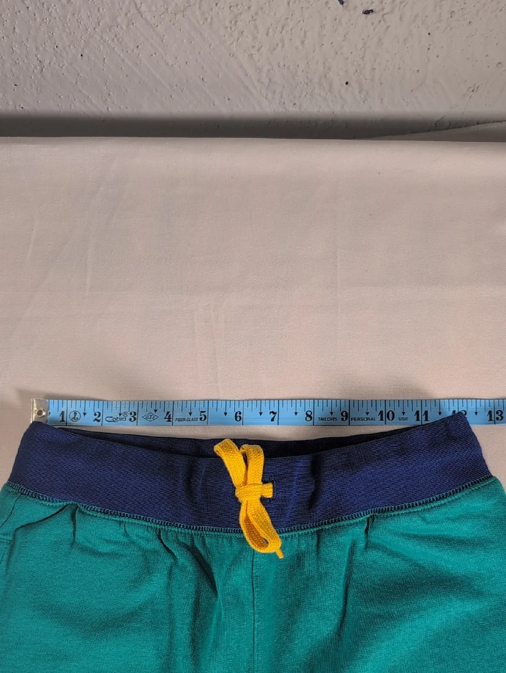 Lands' End Colorblock Iron Knee Fleece Jogger in Spade Blue Size Large Husky